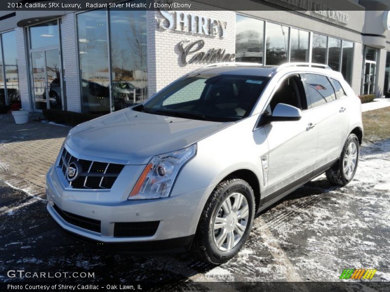 Radiant Silver Metallic / Ebony/Ebony 2012 Cadillac SRX Luxury
