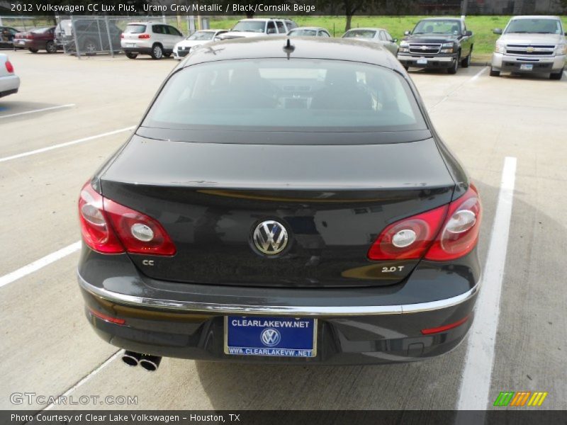 Urano Gray Metallic / Black/Cornsilk Beige 2012 Volkswagen CC Lux Plus