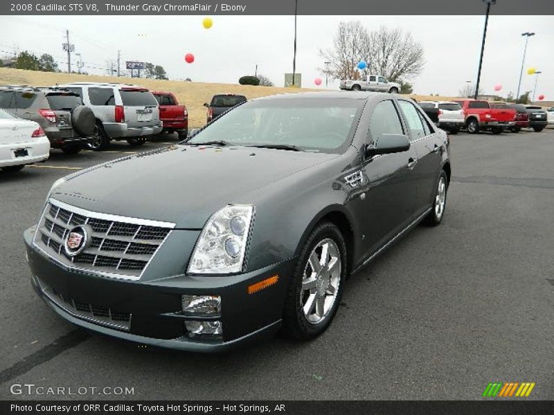 Thunder Gray ChromaFlair / Ebony 2008 Cadillac STS V8