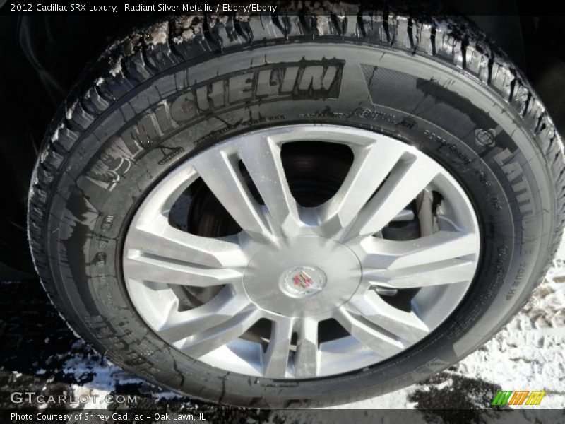Radiant Silver Metallic / Ebony/Ebony 2012 Cadillac SRX Luxury