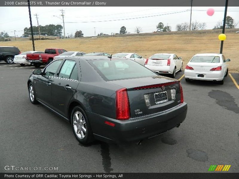 Thunder Gray ChromaFlair / Ebony 2008 Cadillac STS V8