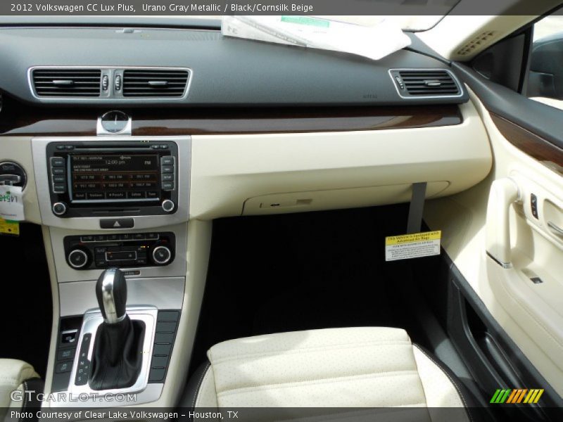 Urano Gray Metallic / Black/Cornsilk Beige 2012 Volkswagen CC Lux Plus