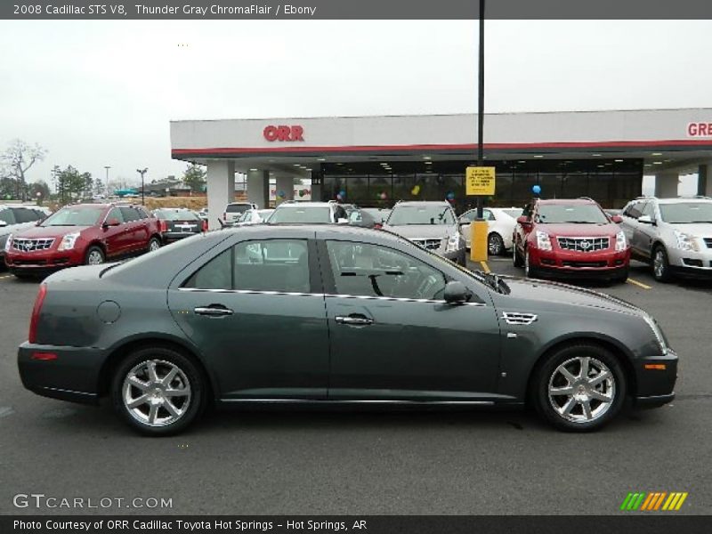 Thunder Gray ChromaFlair / Ebony 2008 Cadillac STS V8