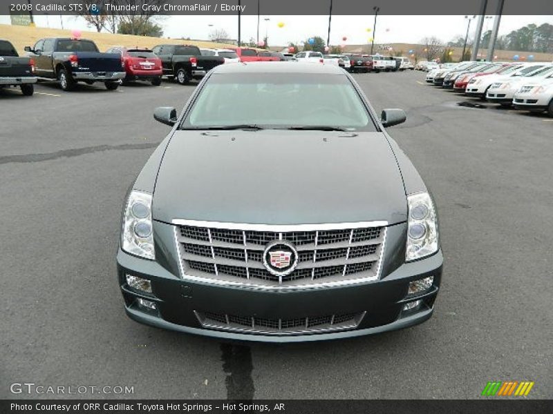 Thunder Gray ChromaFlair / Ebony 2008 Cadillac STS V8