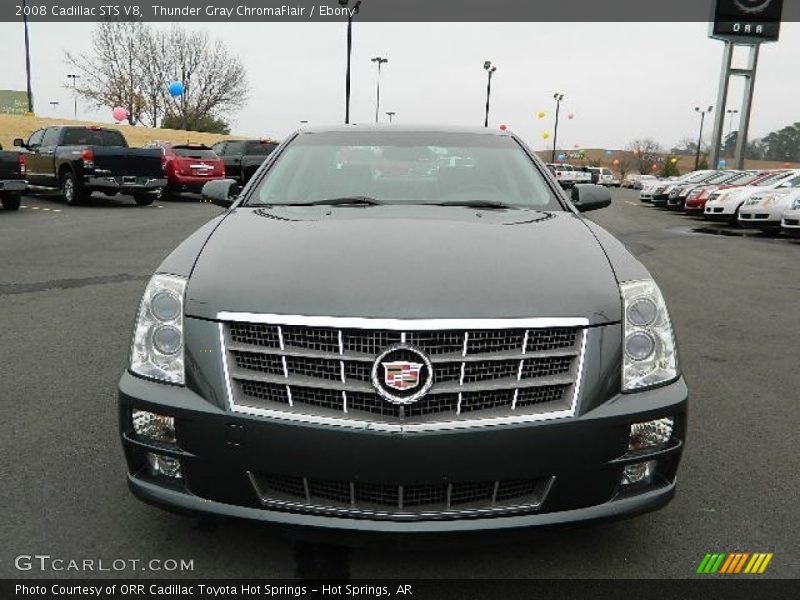 Thunder Gray ChromaFlair / Ebony 2008 Cadillac STS V8