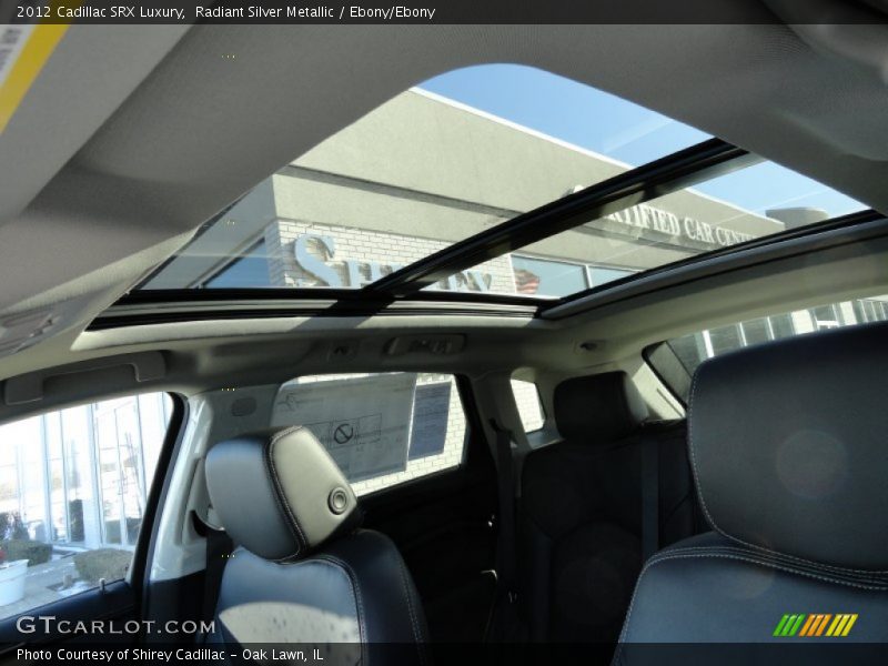 Radiant Silver Metallic / Ebony/Ebony 2012 Cadillac SRX Luxury