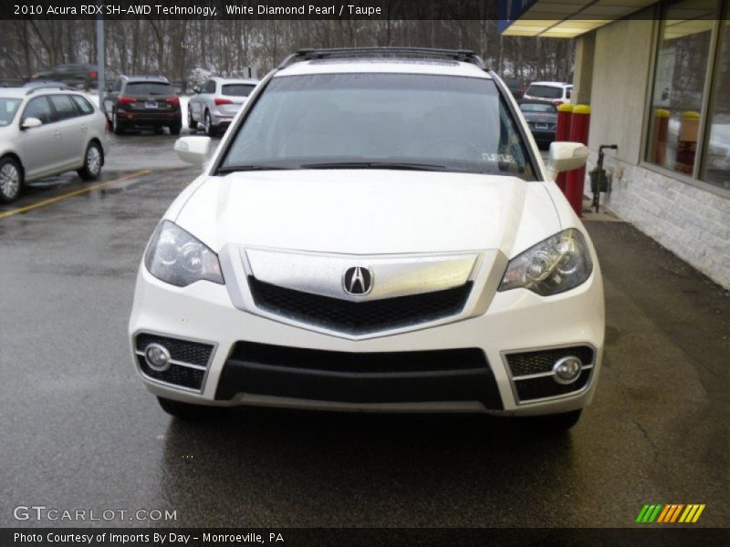 White Diamond Pearl / Taupe 2010 Acura RDX SH-AWD Technology