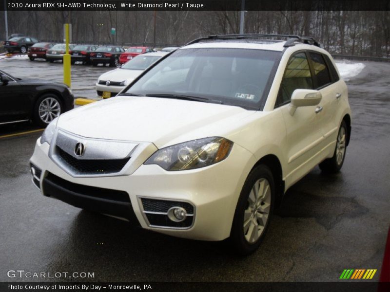 White Diamond Pearl / Taupe 2010 Acura RDX SH-AWD Technology