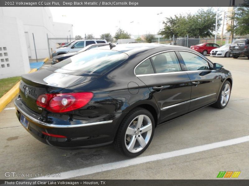 Deep Black Metallic / Black/Cornsilk Beige 2012 Volkswagen CC Lux Plus