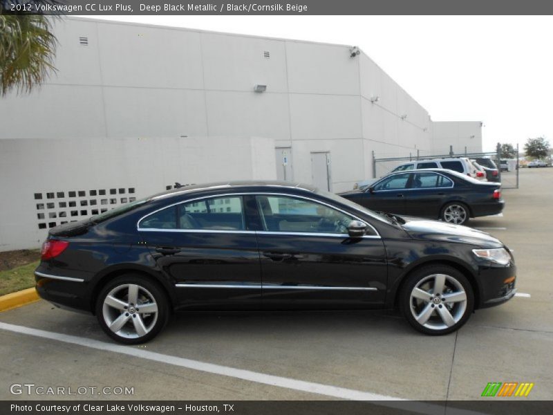 Deep Black Metallic / Black/Cornsilk Beige 2012 Volkswagen CC Lux Plus
