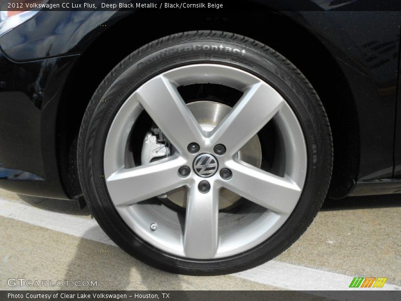 Deep Black Metallic / Black/Cornsilk Beige 2012 Volkswagen CC Lux Plus