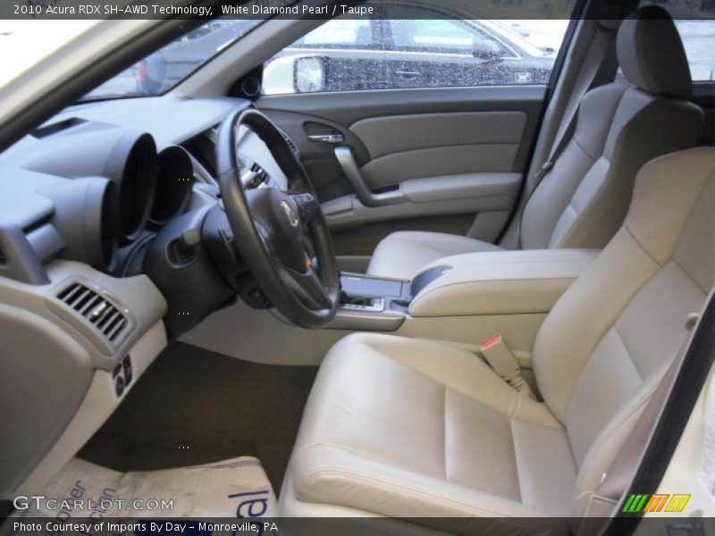 White Diamond Pearl / Taupe 2010 Acura RDX SH-AWD Technology