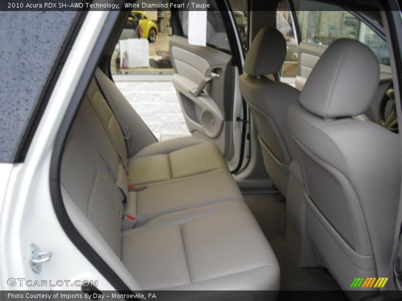 White Diamond Pearl / Taupe 2010 Acura RDX SH-AWD Technology