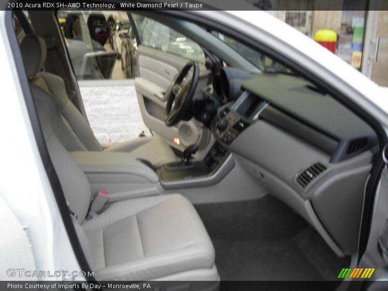 White Diamond Pearl / Taupe 2010 Acura RDX SH-AWD Technology