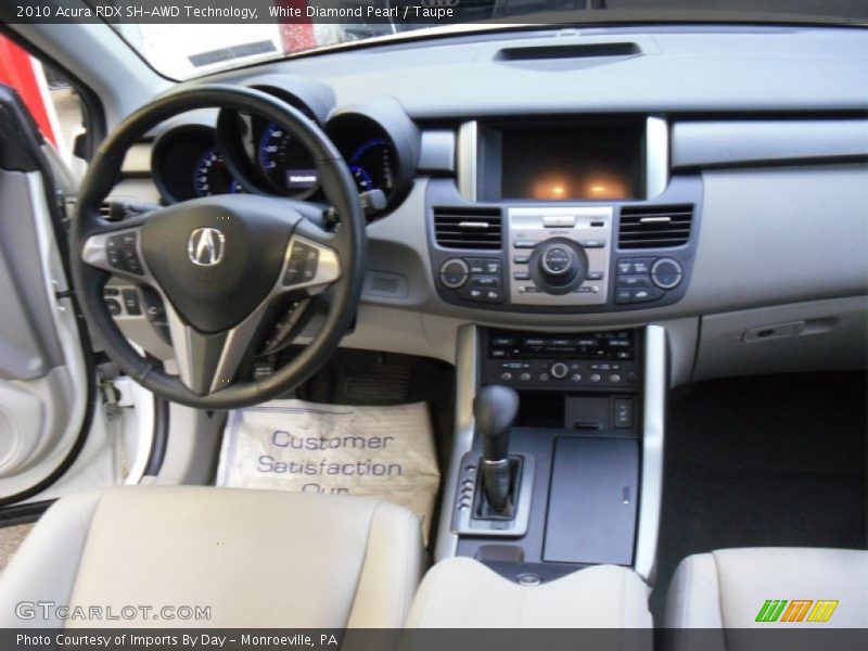 White Diamond Pearl / Taupe 2010 Acura RDX SH-AWD Technology