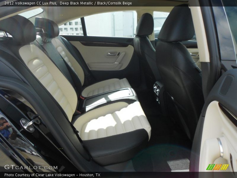 Deep Black Metallic / Black/Cornsilk Beige 2012 Volkswagen CC Lux Plus