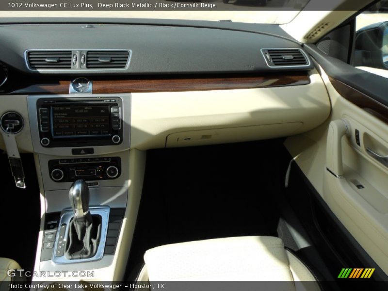 Deep Black Metallic / Black/Cornsilk Beige 2012 Volkswagen CC Lux Plus