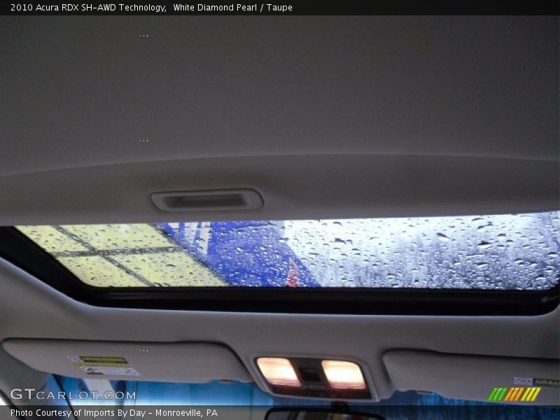 White Diamond Pearl / Taupe 2010 Acura RDX SH-AWD Technology
