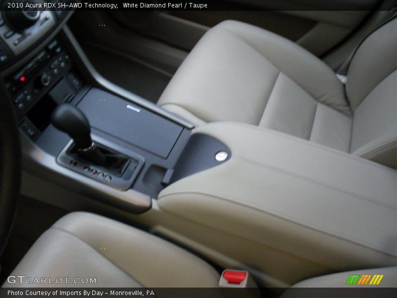 White Diamond Pearl / Taupe 2010 Acura RDX SH-AWD Technology