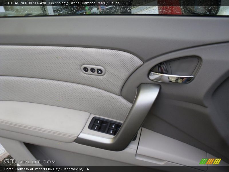 White Diamond Pearl / Taupe 2010 Acura RDX SH-AWD Technology