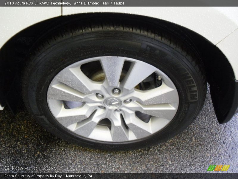 White Diamond Pearl / Taupe 2010 Acura RDX SH-AWD Technology