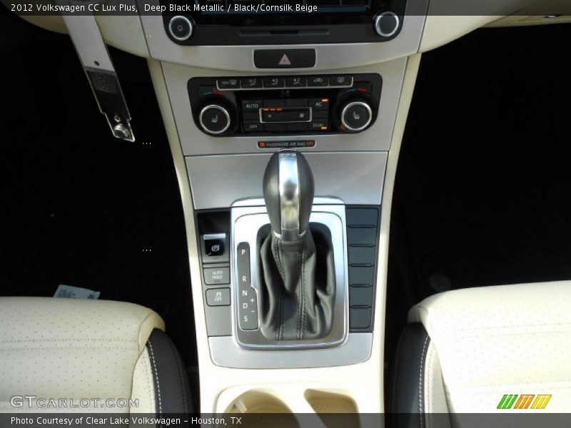 Deep Black Metallic / Black/Cornsilk Beige 2012 Volkswagen CC Lux Plus