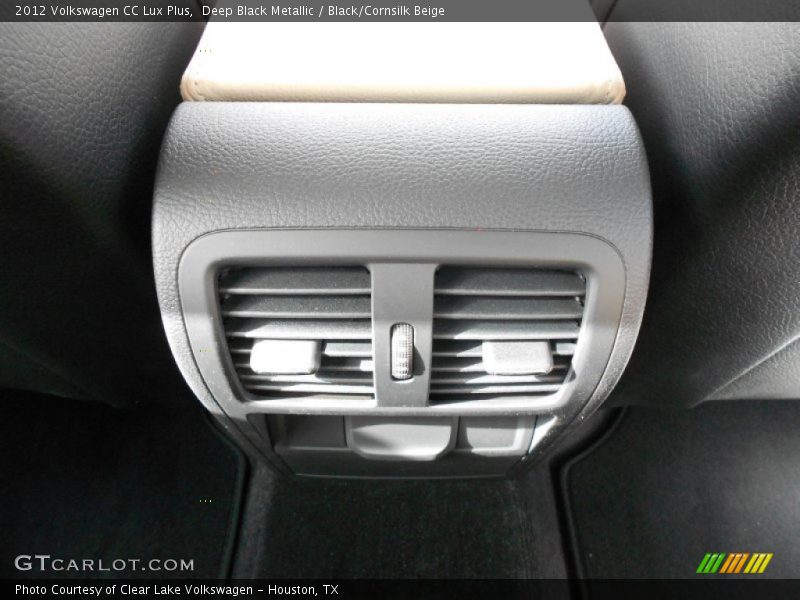 Deep Black Metallic / Black/Cornsilk Beige 2012 Volkswagen CC Lux Plus