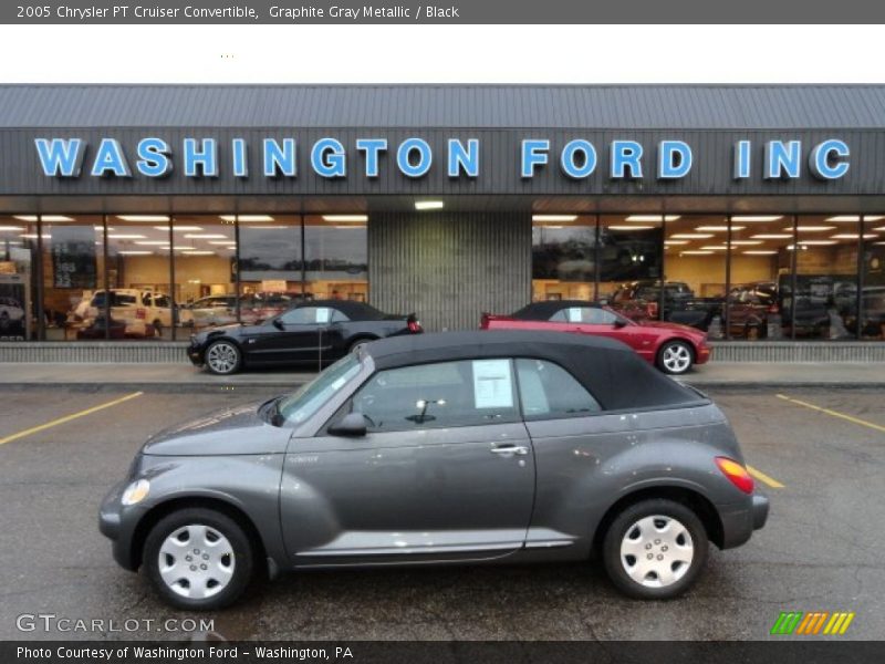 Graphite Gray Metallic / Black 2005 Chrysler PT Cruiser Convertible