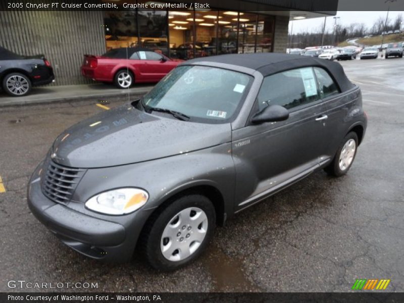 Graphite Gray Metallic / Black 2005 Chrysler PT Cruiser Convertible