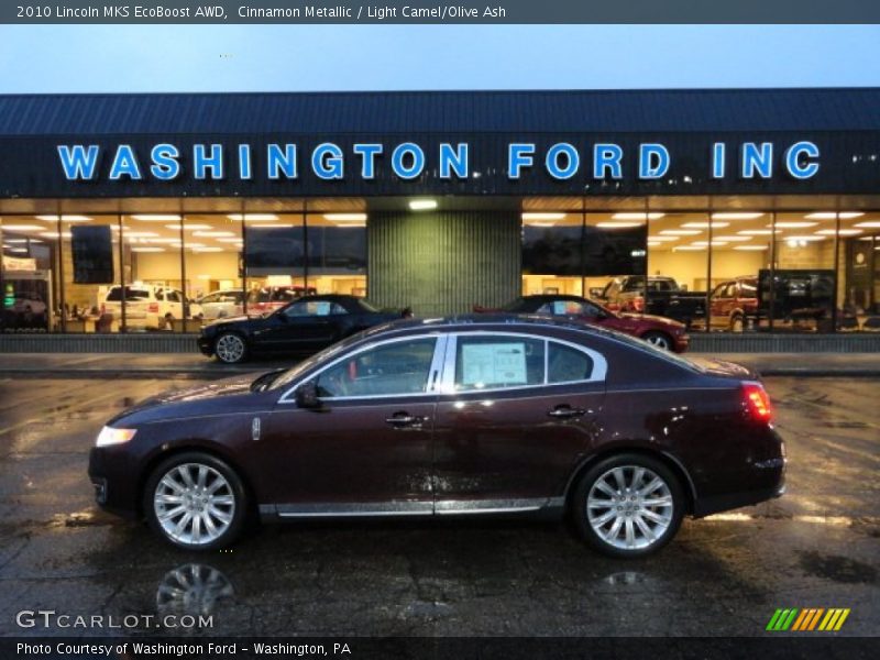 Cinnamon Metallic / Light Camel/Olive Ash 2010 Lincoln MKS EcoBoost AWD