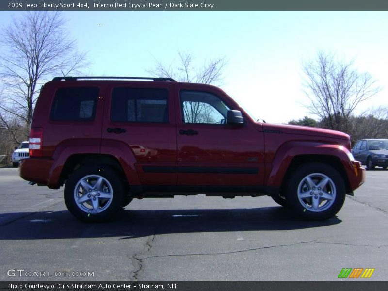 Inferno Red Crystal Pearl / Dark Slate Gray 2009 Jeep Liberty Sport 4x4