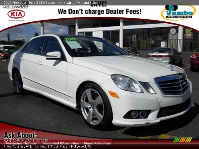 Arctic White / Almond Beige 2010 Mercedes-Benz E 350 Sedan
