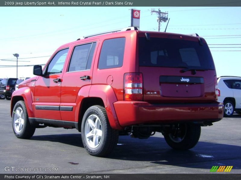 Inferno Red Crystal Pearl / Dark Slate Gray 2009 Jeep Liberty Sport 4x4