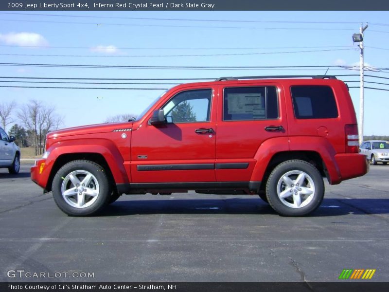 Inferno Red Crystal Pearl / Dark Slate Gray 2009 Jeep Liberty Sport 4x4