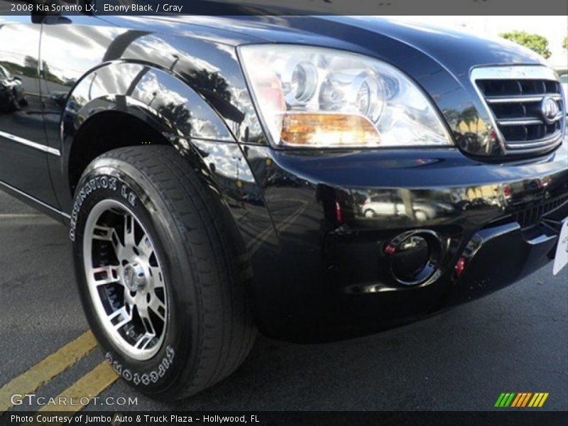 Ebony Black / Gray 2008 Kia Sorento LX