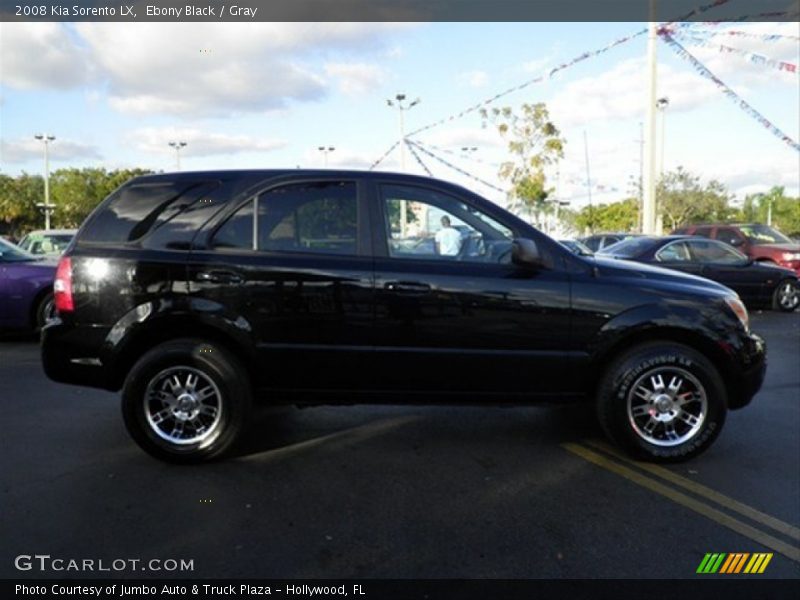 Ebony Black / Gray 2008 Kia Sorento LX