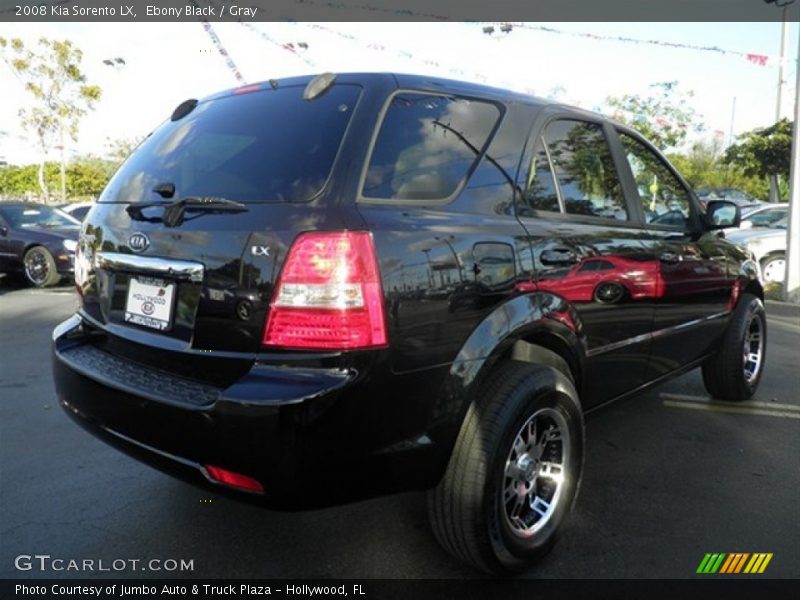 Ebony Black / Gray 2008 Kia Sorento LX