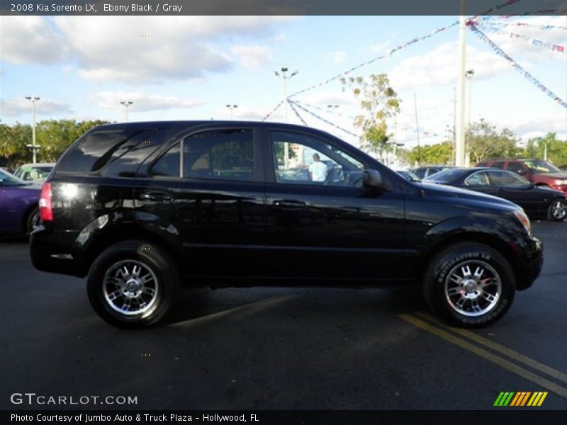 Ebony Black / Gray 2008 Kia Sorento LX