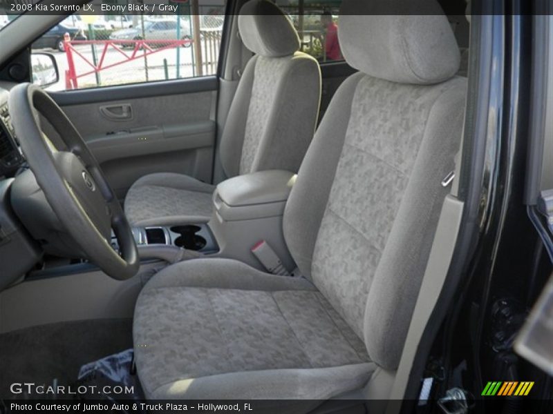 Ebony Black / Gray 2008 Kia Sorento LX
