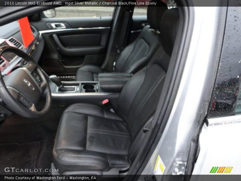 Ingot Silver Metallic / Charcoal Black/Fine Line Ebony 2010 Lincoln MKS EcoBoost AWD