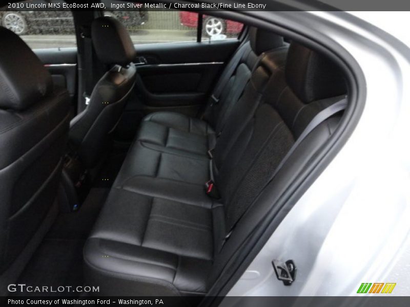Ingot Silver Metallic / Charcoal Black/Fine Line Ebony 2010 Lincoln MKS EcoBoost AWD