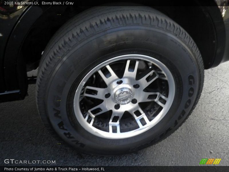 Ebony Black / Gray 2008 Kia Sorento LX