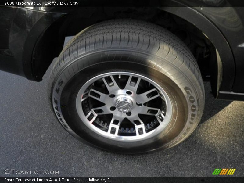 Ebony Black / Gray 2008 Kia Sorento LX