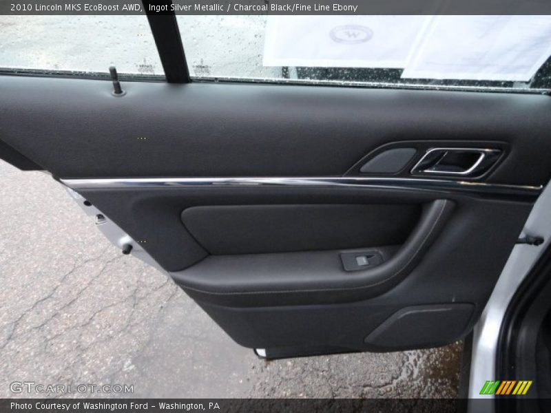 Ingot Silver Metallic / Charcoal Black/Fine Line Ebony 2010 Lincoln MKS EcoBoost AWD