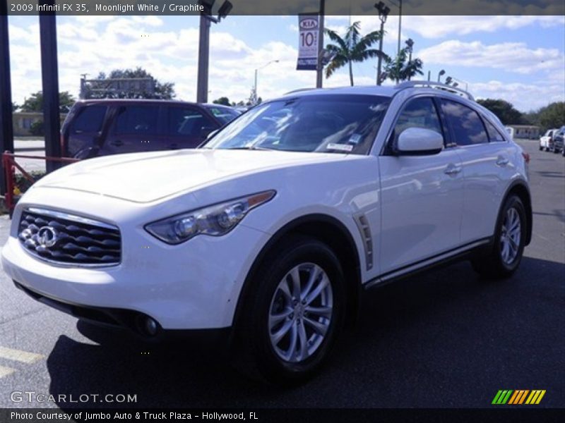 Moonlight White / Graphite 2009 Infiniti FX 35