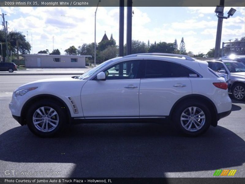 Moonlight White / Graphite 2009 Infiniti FX 35