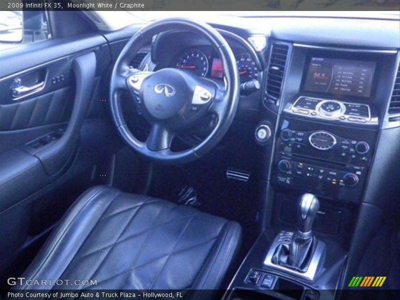 Moonlight White / Graphite 2009 Infiniti FX 35
