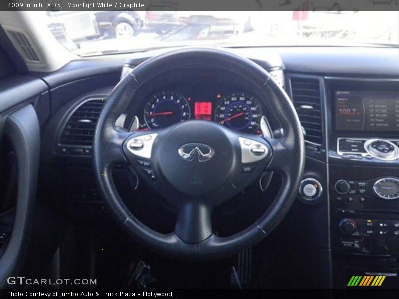 Moonlight White / Graphite 2009 Infiniti FX 35