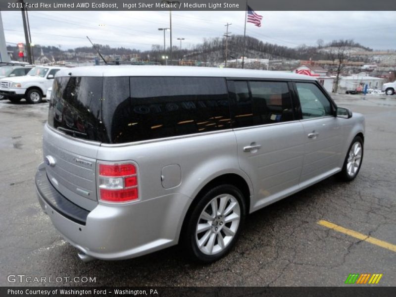 Ingot Silver Metallic / Medium Light Stone 2011 Ford Flex Limited AWD EcoBoost
