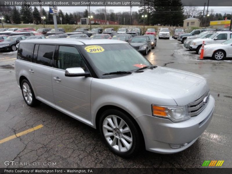 Ingot Silver Metallic / Medium Light Stone 2011 Ford Flex Limited AWD EcoBoost
